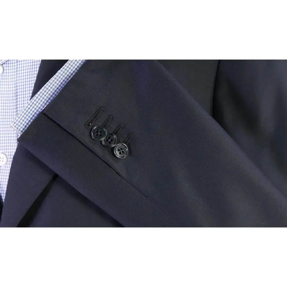 Tincati Milano Saint Andrews Navy Blue 3-Btn Wool Blazer Jacket 40R